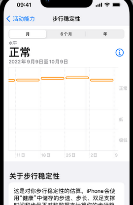 西平iPhone手机维修如何在iPhone开启'步行稳定性通知'