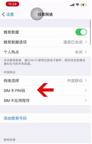 西平苹果14维修网分享如何给iPhone14的SIM卡设置密码 